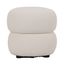 11 Puff Redondo Respiro Rivatti 39 cm -Altura- Estofado em Boucle Off White